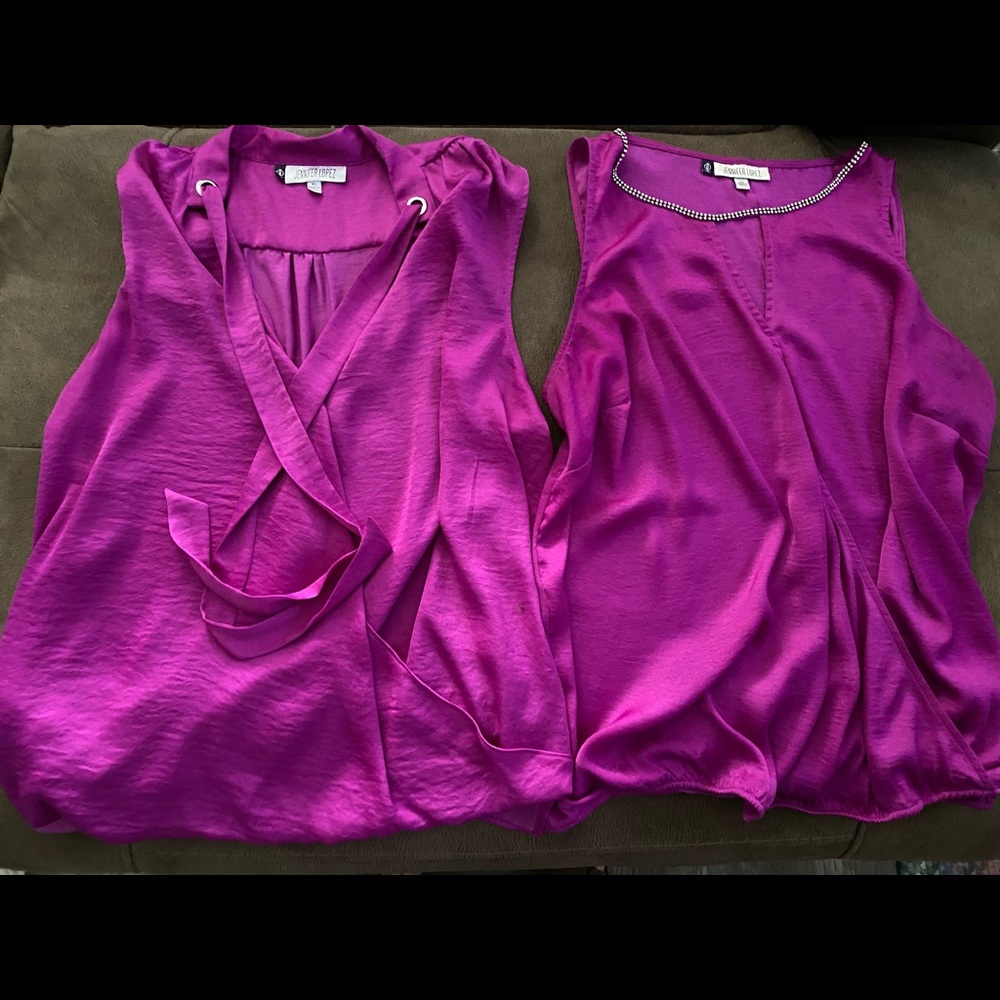 2 Jennifer Lopez blouses like new, 1 was worn once